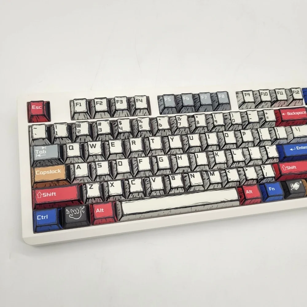 AULA F106 PRO Gaming Keyboard – Wireless RGB, Comic Mix, Blaze Hot-Swap